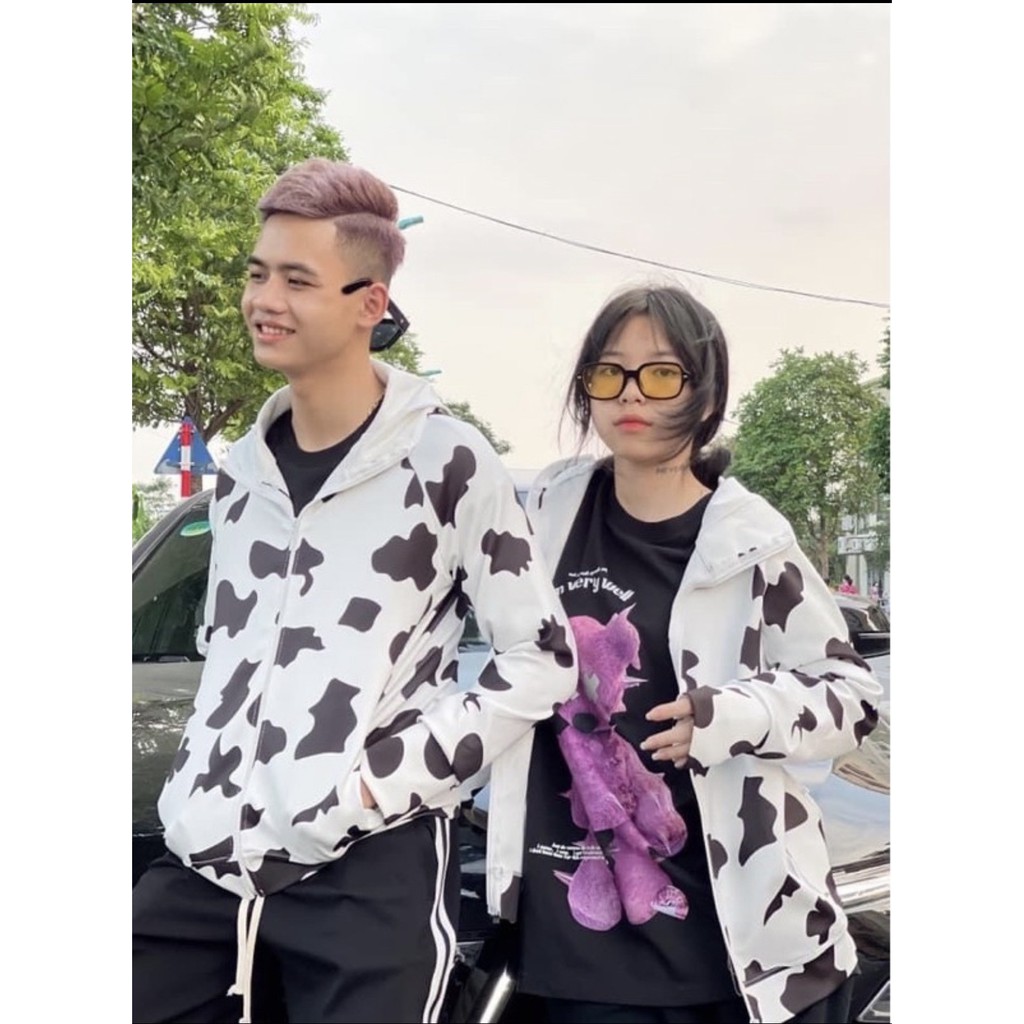 Áo trống nắng,áo khoác nắng hoodie bò sữa nam nữ trẻ trung năng động,vải co dãn thoáng khí. | BigBuy360 - bigbuy360.vn