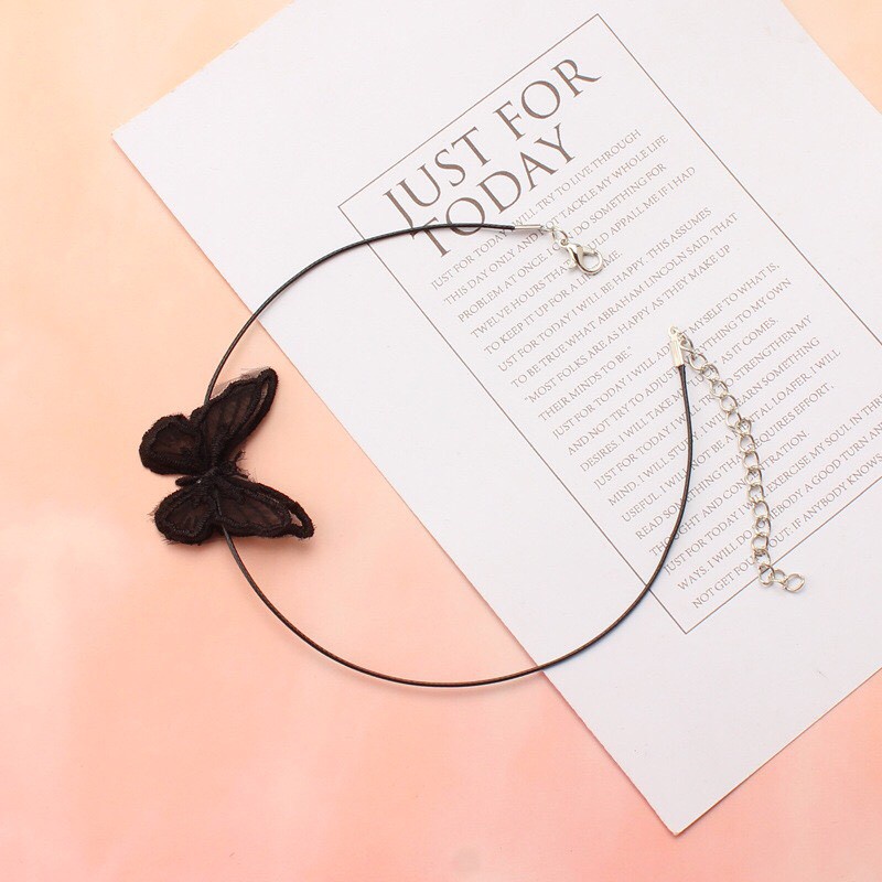 Choker bướm ren vòng đeo cổ butterfly phong cách hàn quốc - Mã NO17