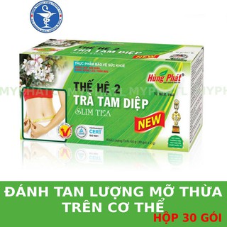 Trà giảm cân Tam Diệp thế hệ 2 hộp 30 gói