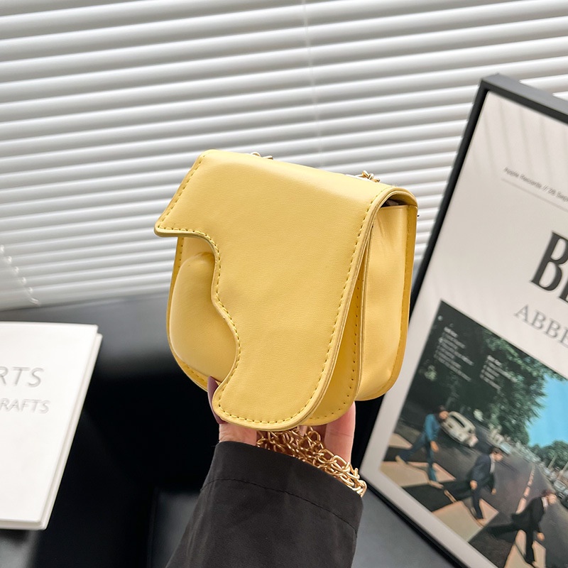 Túi Đeo Vai Hình Vuông Màu Trơn Phối Dây Xích Phong Cách Thời Trang Hàng Mới Dành Cho Nữ 2022