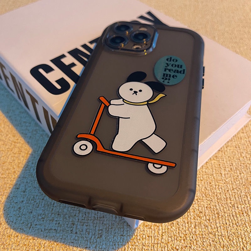 Ốp Điện Thoại Trong Suốt Họa Tiết Chú Chó Vui Vẻ Dễ Thương Cho IPhone 12 13 11 Pro Max X Xs Max Xr