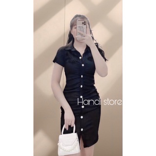 Đầm body cổ sơmi Handi.