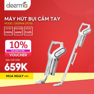 Máy hút bụi cầm tay Deerma DX700 - Công nghệ lốc xoáy - Tăng hiệu quả hút và tiết kiệm điện-UniMart Store