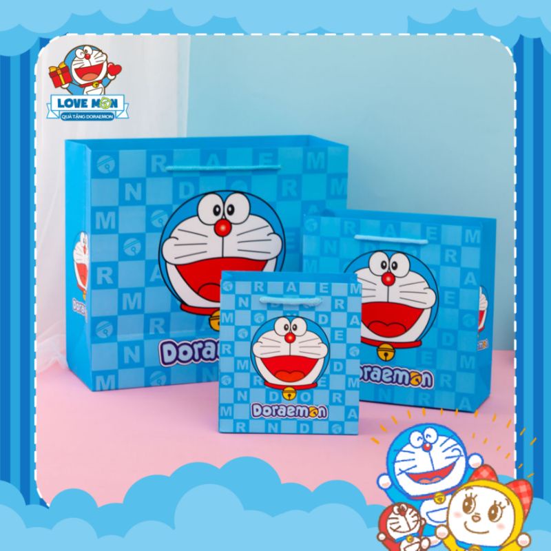TÚI GIẤY QUÀ TẶNG DORAEMON DỄ THƯƠNG, nhiều kích thước