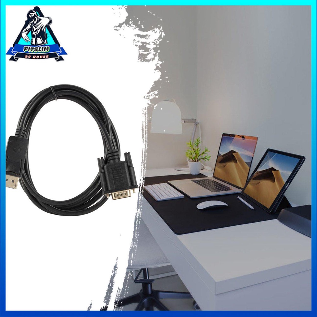 Bộ chuyển đổi Displayport sang Vga chuyển đổi đầu cắm Dp sang cổng Vga hiển thị 1080P