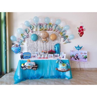 Set bóng trang trí sinh nhật cho bé y hình(Kèm bơm + keo)