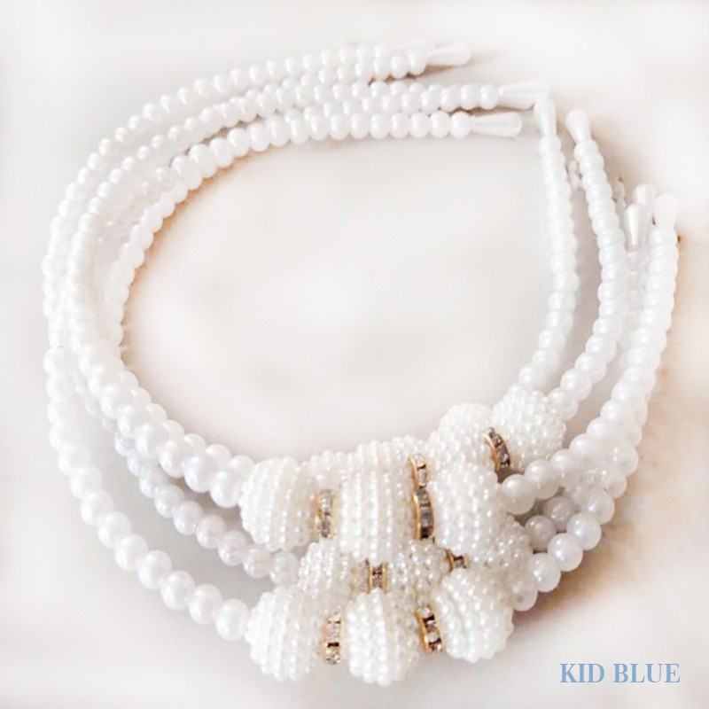 Băng Đô Công Chúa Đính Đá Và Ngọc Trai Cho Bé Gái