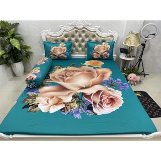 Drap thun lạnh 5D cao cấp mẫu hoa