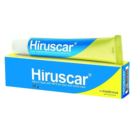 Hiruscar – Hỗ trợ giảm sẹo lồi, sẹo lõm – tube 20g