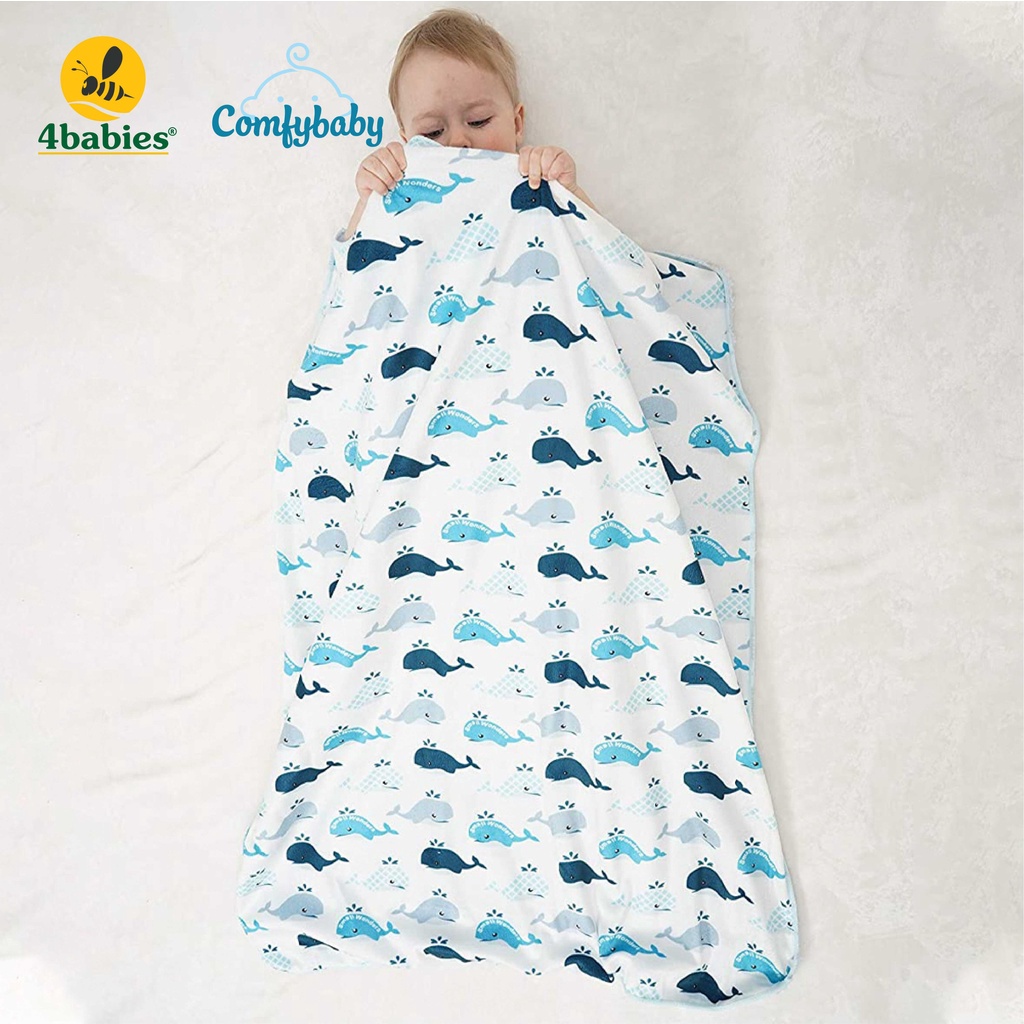 Chăn lông tuyết mịn 2 lớp Comfybaby KT 76x102cm - dành cho bé và gia đình - Hàng chính hãng