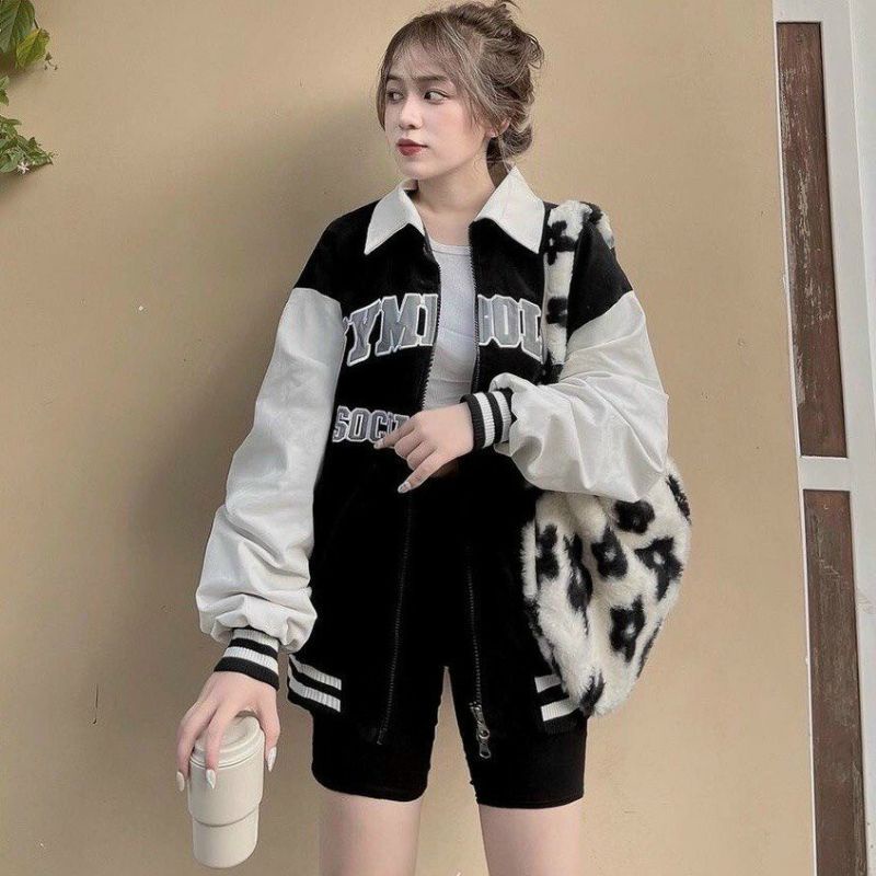 Áo khoác bomber cổ polo S.Y.M mẫu mới