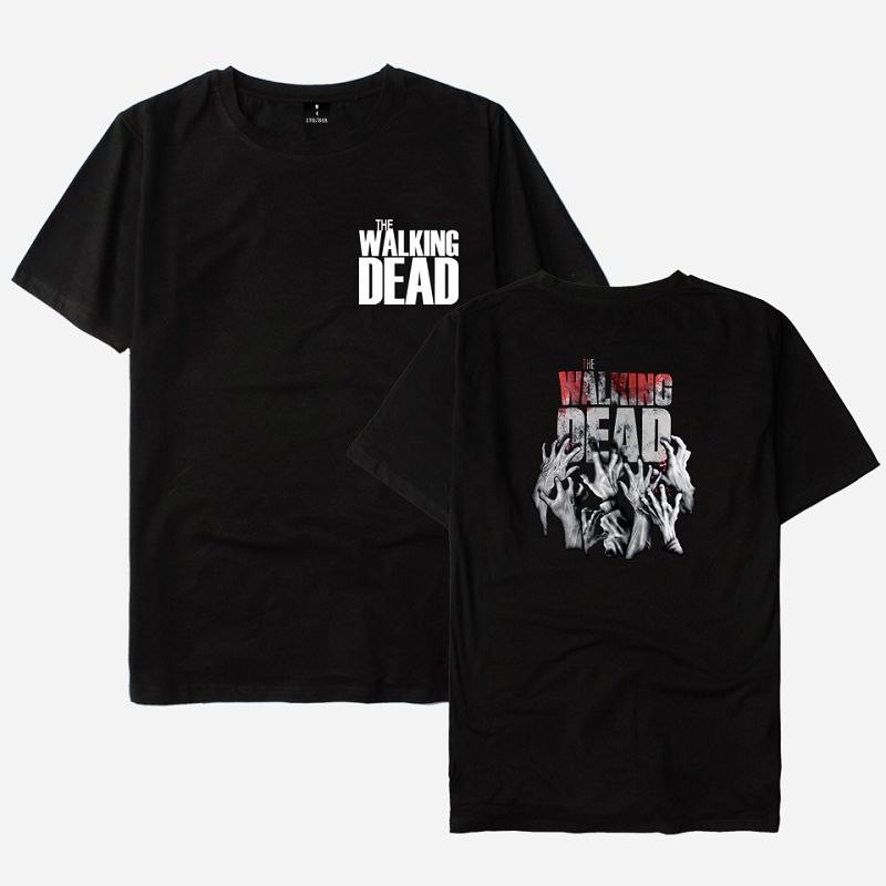Áo thun cotton tay ngắn The Walking Dead dành cho nam và nữ