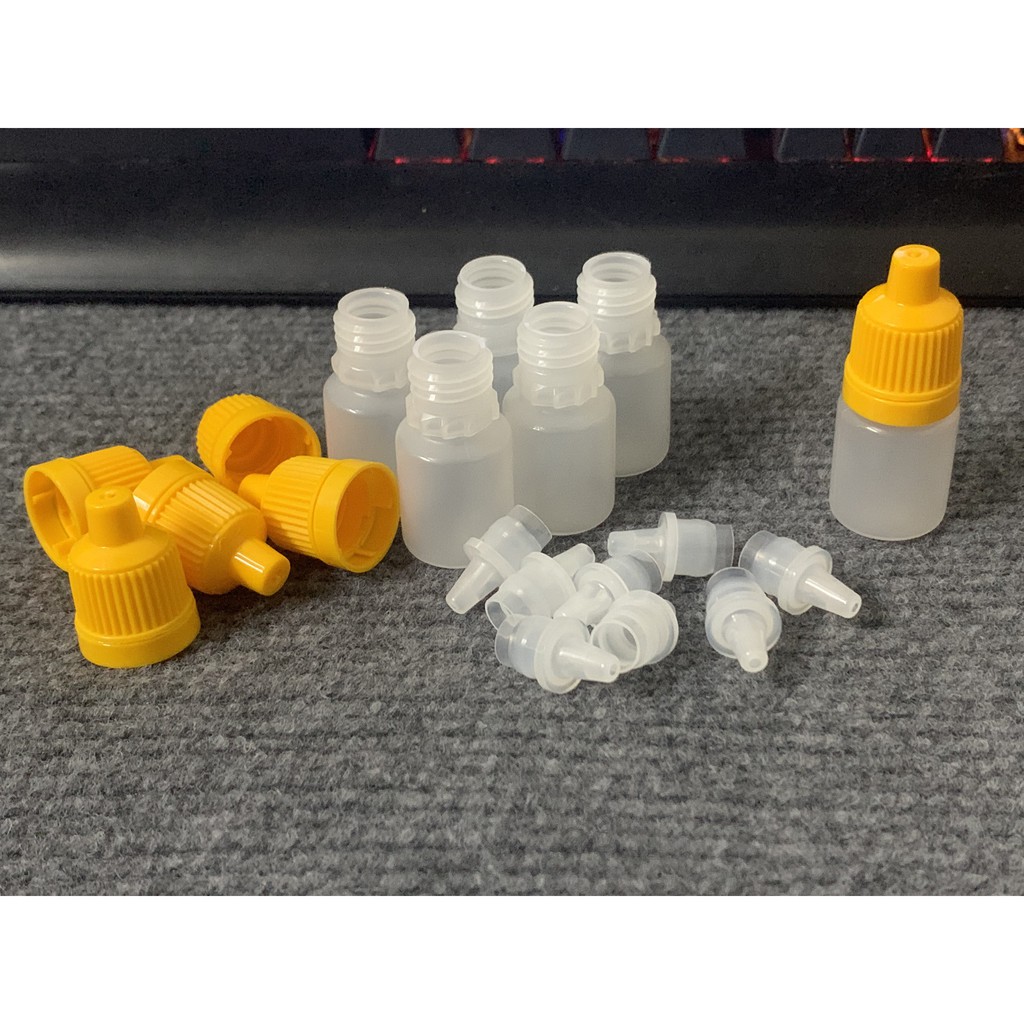 , Combo 100 Chai nhựa 5ml đựng mực