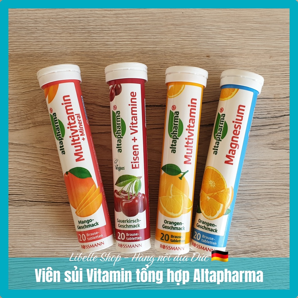 Viên sủi vitamin tổng hợp các vị Multivitamin Altapharma - Nhập khẩu Đức