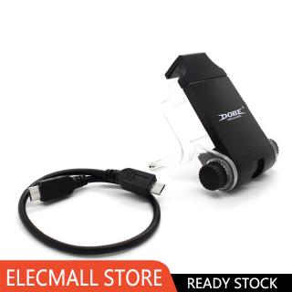 PS4 Slim Smart Handle Clip Cell Mobile Phone Clamp Holder with OTG Cable for  4 Controller Black