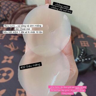 Miếng dán ngực silicon chống nước SIÊU BÁM DÍNH