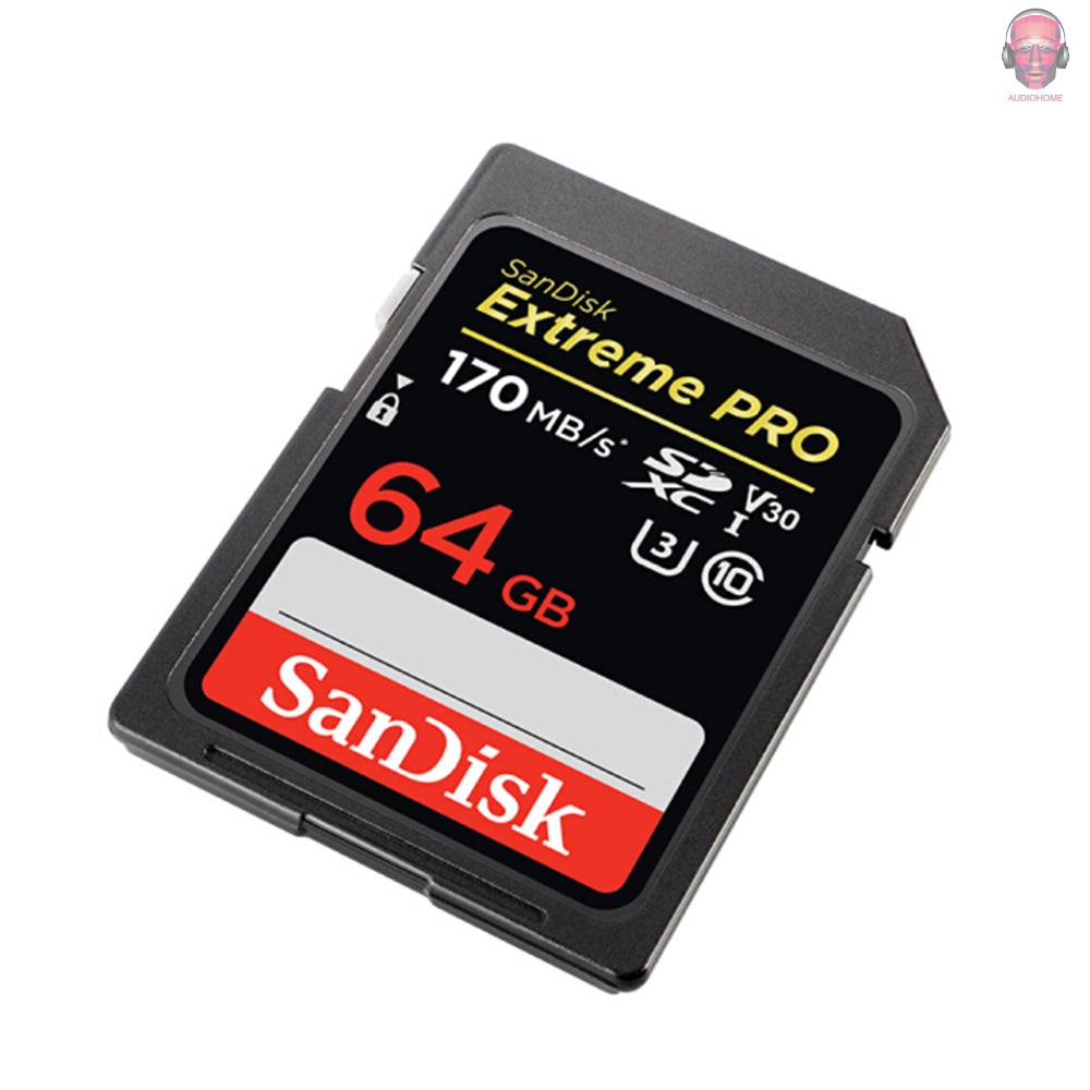 Thẻ Nhớ Sandisk Extreme Pro Sdxc Uhs-1 64gb Sd Card U3 C10 V30 4k Siêu Tốc 170mb / S Read 90mb / S Write