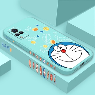 Vivo V21 X50 Pro X60 Soft TPU Case+Strap Lovely Doraemon Ốp lưng Vivo Y72 Y85 V9 Slim Phone Cover