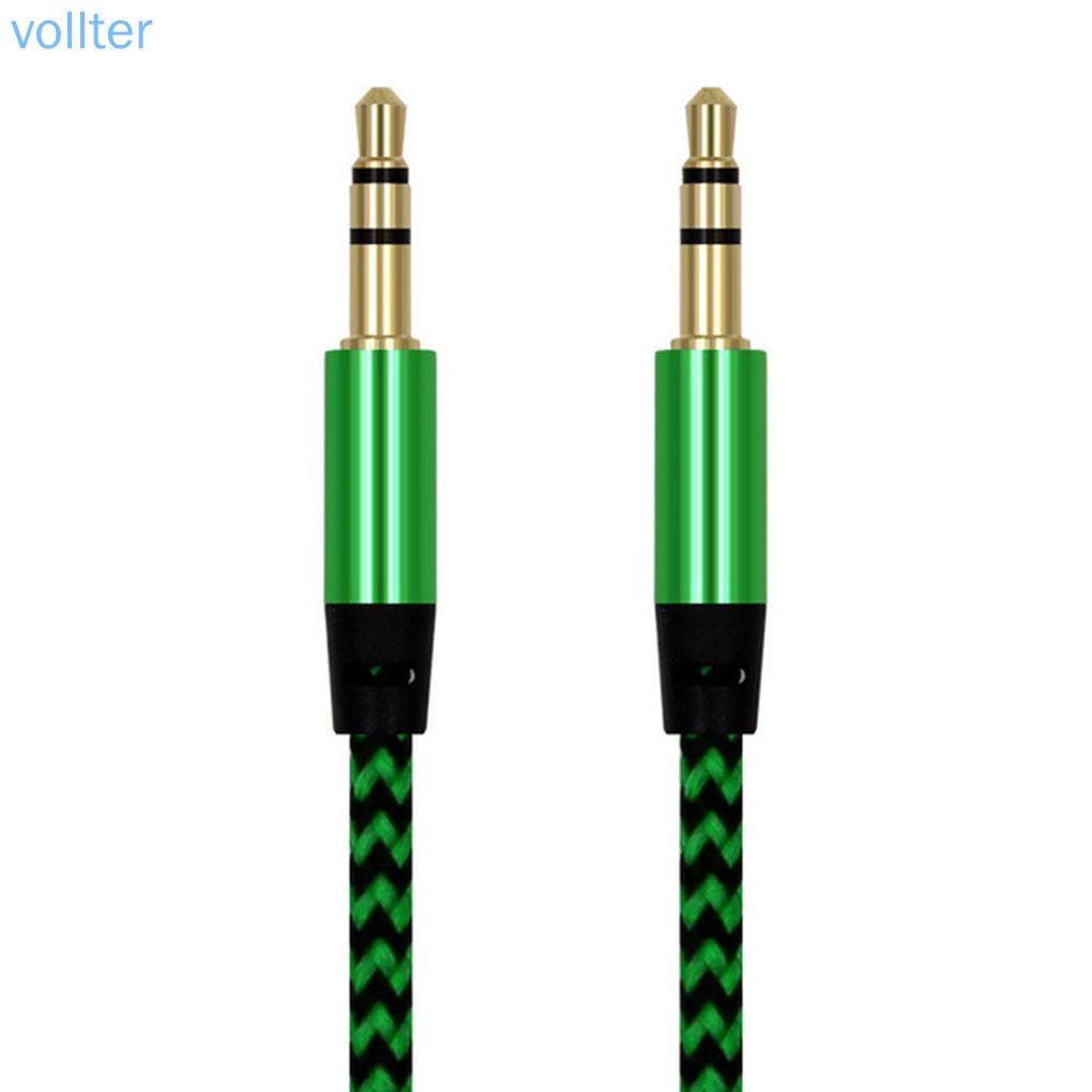 Cáp bện âm thanh thay thế 1m aux 3.5mm aux tiện dụng cho dàn nghe nhạc MP3 xe hơi
