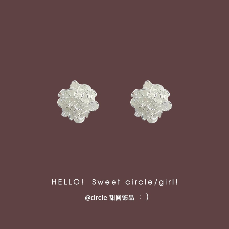 Khuyên Tai Hình Hoa Trà Trắng Phong Cách Mới 2022