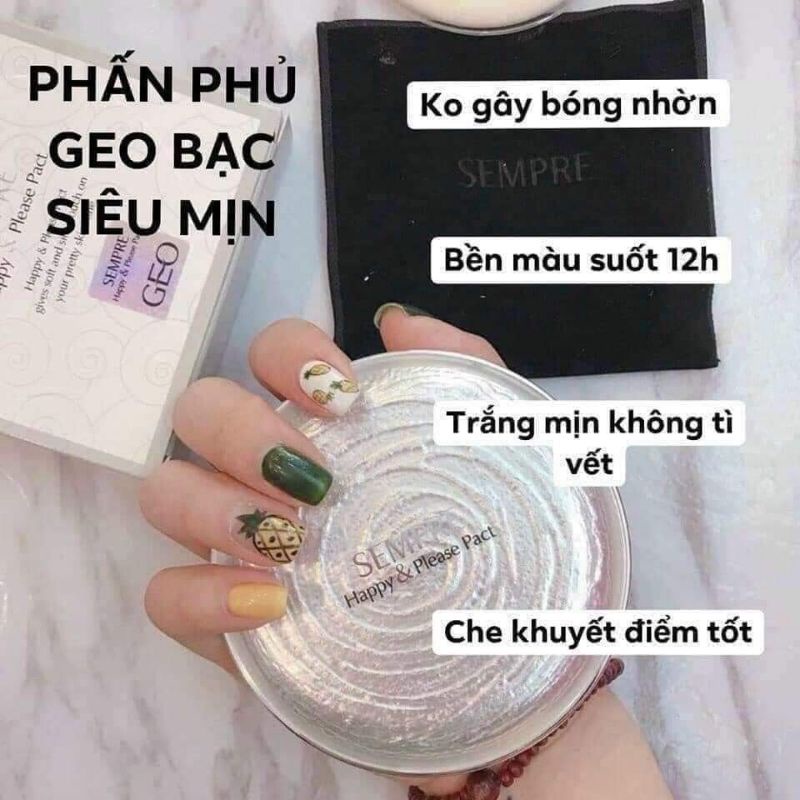 Phấn phủ GEL vàng Catalina Geo Pact
