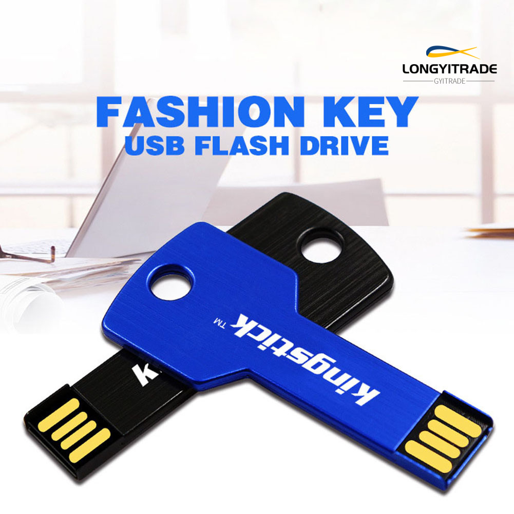 Usb Siêu Mỏng Hình Chìa Khóa Dài 4 / 8 / 16 / 32 / 64gb