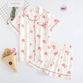 Bộ Pijama Thô Đũi Nhật Mặc Hè Cực Mát N