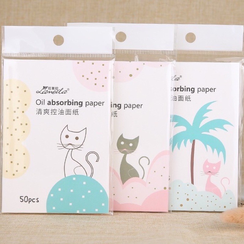 (CỰC HOT) Giấy Thấm Dầu Lameila Hạn Chế Bã Nhờn Gói 50 Tờ | BigBuy360 - bigbuy360.vn