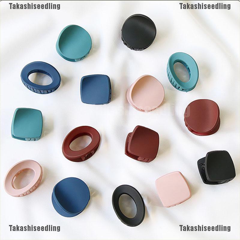 Bộ 5 Kẹp Tóc Màu Trơn Thiết Kế Đơn Giản Cho Nữ