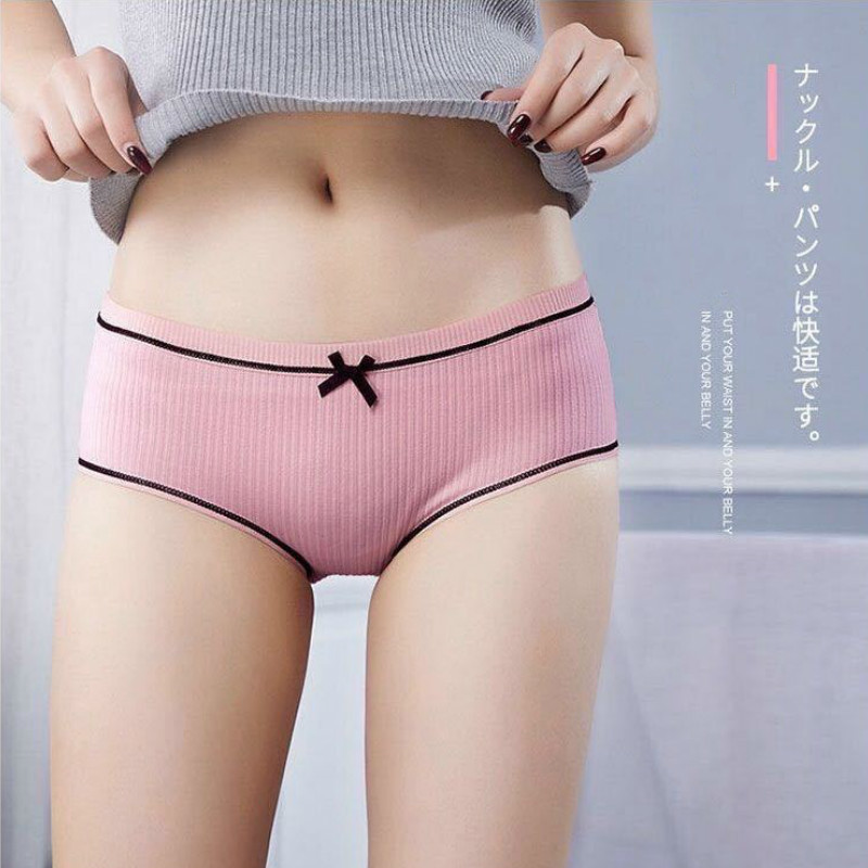 Quần Lót LEVAO Bằng Cotton Lưng Thấp Chống Vi Khuẩn Cho Nữ