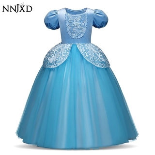 Đầm NNJXD Kiểu Xòe Phong Cách Công Chúa Cổ Tích Cho Bé Gái