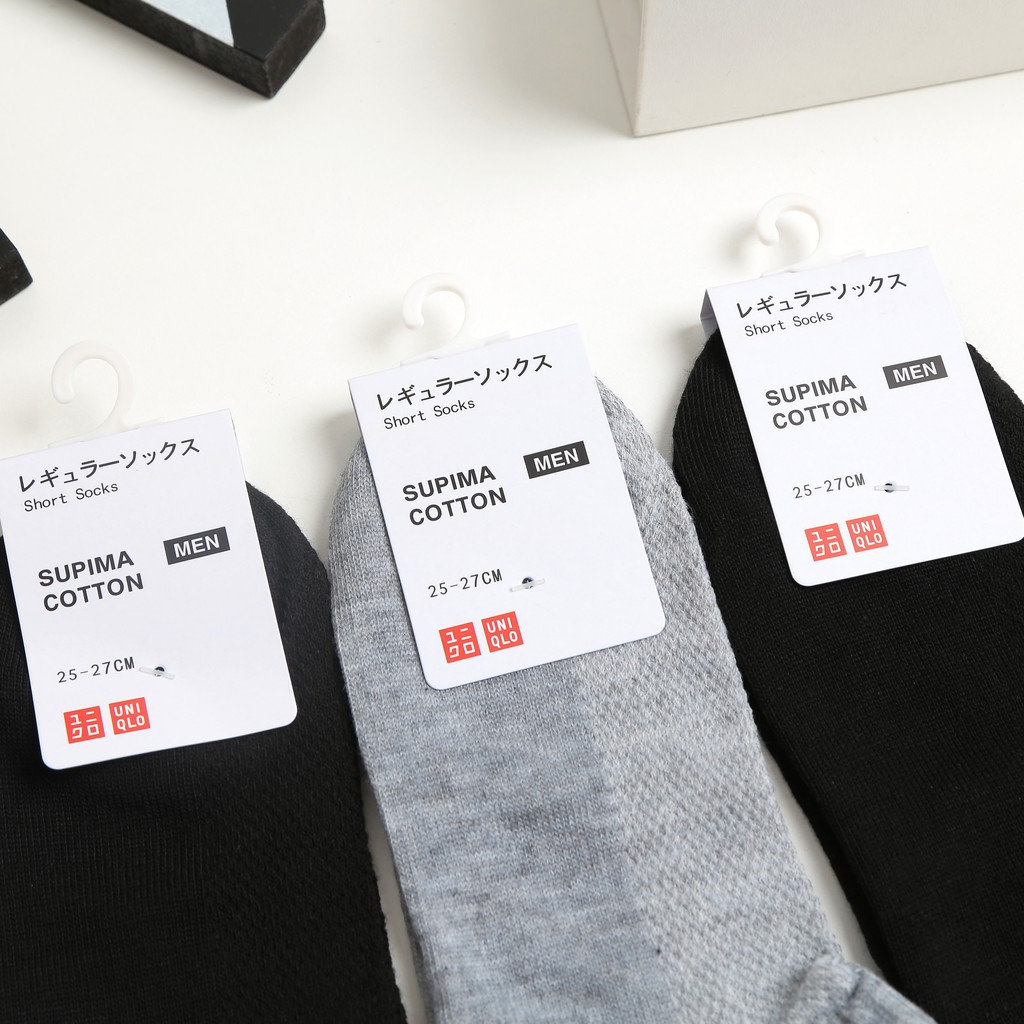 Tất nam nữ Unisex cổ ngắn phong cách Hàn Quốc,Vớ nam nữ cổ thấp dệt kim UNI01