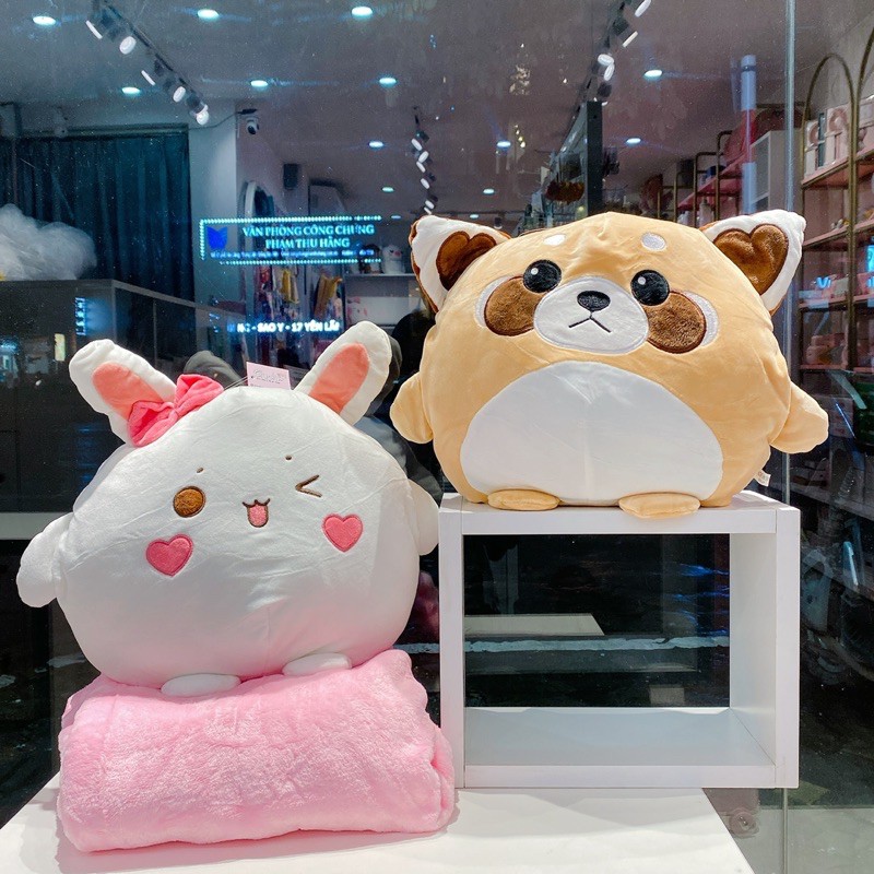 GỐI KÈM CHĂN VĂN PHÒNG Nhiều mẫu ❤️ -Ảnh thật shop chụp