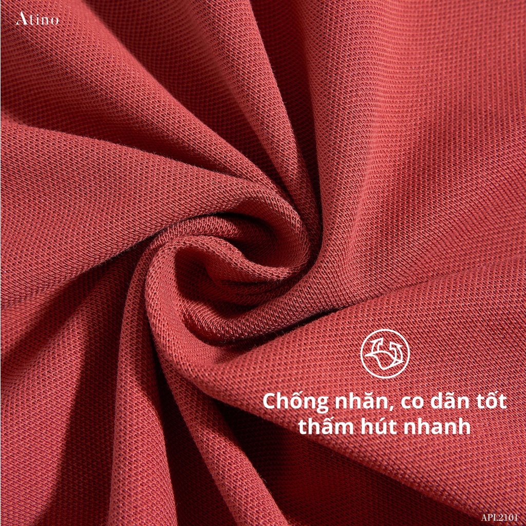 Áo Polo Nam ATINO thanh lịch vải cá sấu Cotton cao cấp thoáng mát trẻ trung chuẩn form regular APL2101 | BigBuy360 - bigbuy360.vn