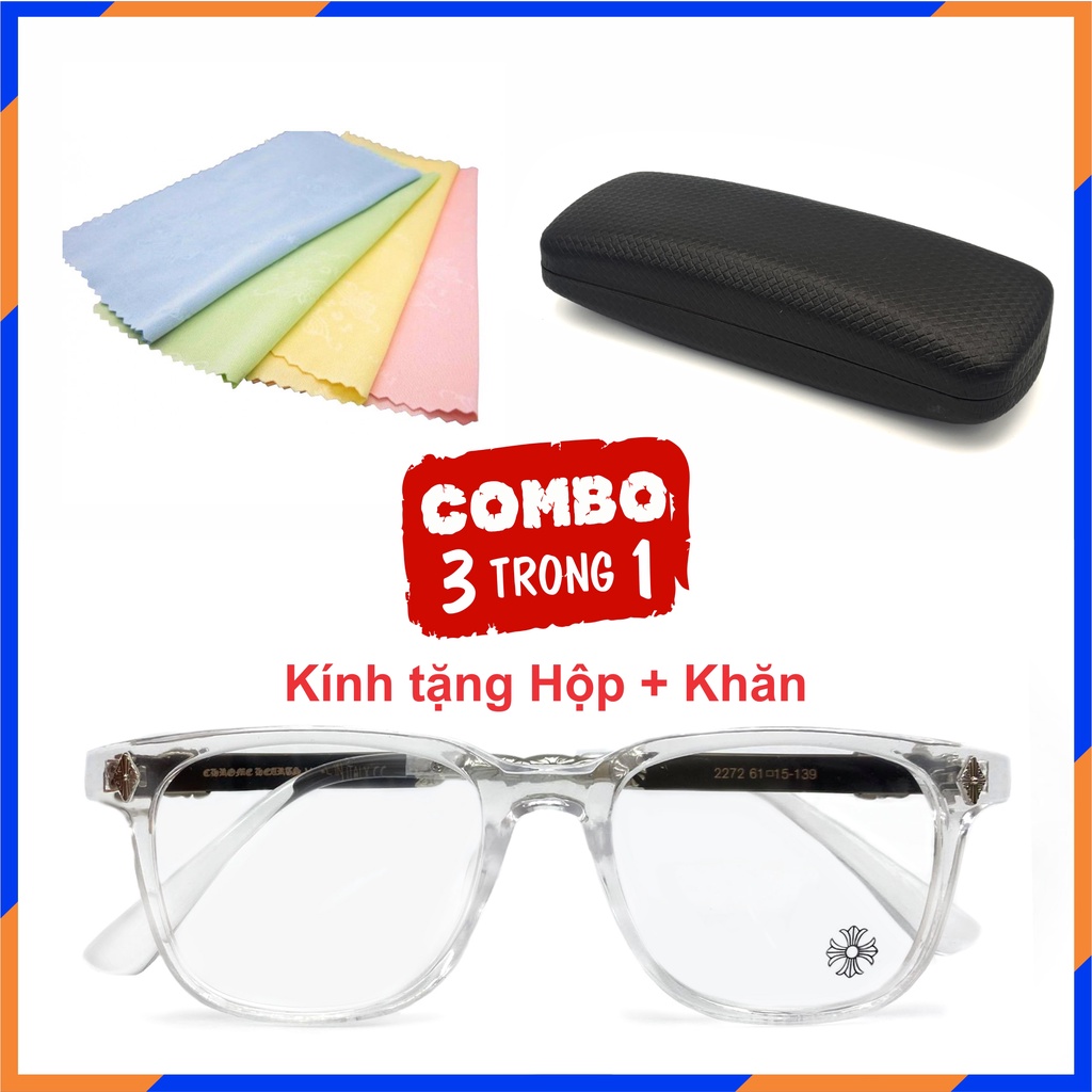 Kính mắt thời trang cao cấp Nam Nữ CH [Hot Trend] Gọng kính giả cận trong 001 | BigBuy360 - bigbuy360.vn