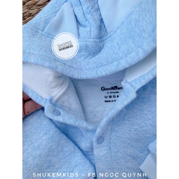 Áo khoác chần bông siu mềm nhẹ bé trai gái