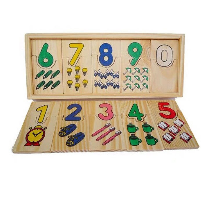 Đồ chơi giáo dục - Ghép hình học số cho bé - DOZKIDZ