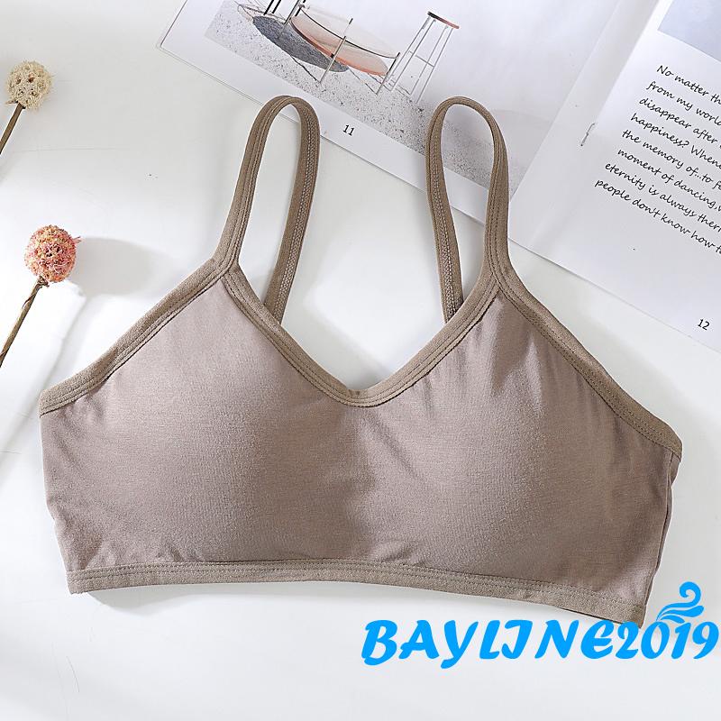 Áo lót croptop dây mảnh giấu đường may với đệm tháo rời phong cách thể thao cho nữ