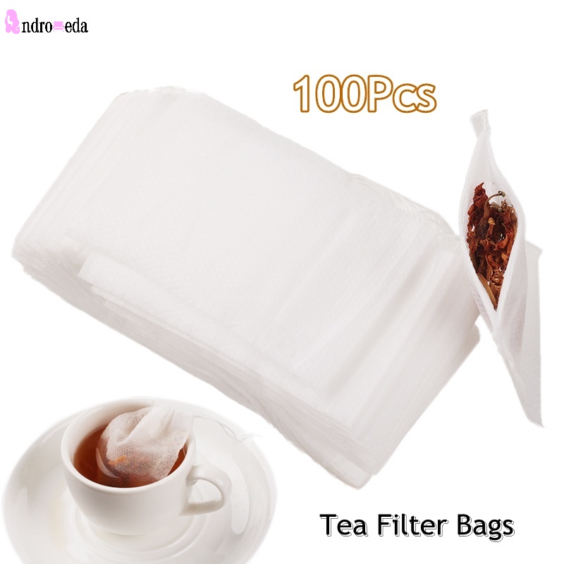 Set 100 Túi Lọc Trà Dây Rút Tiết Kiệm Không Gian 5x7CM Tiện Dụng Cho Nhà Bếp