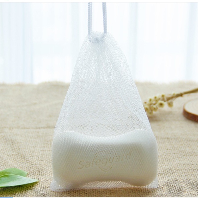 Túi lưới bong bóng được sử dụng để làm sạch bọt tắm, bọt cạo râu, rửa nhiệt vòi hoa sen.