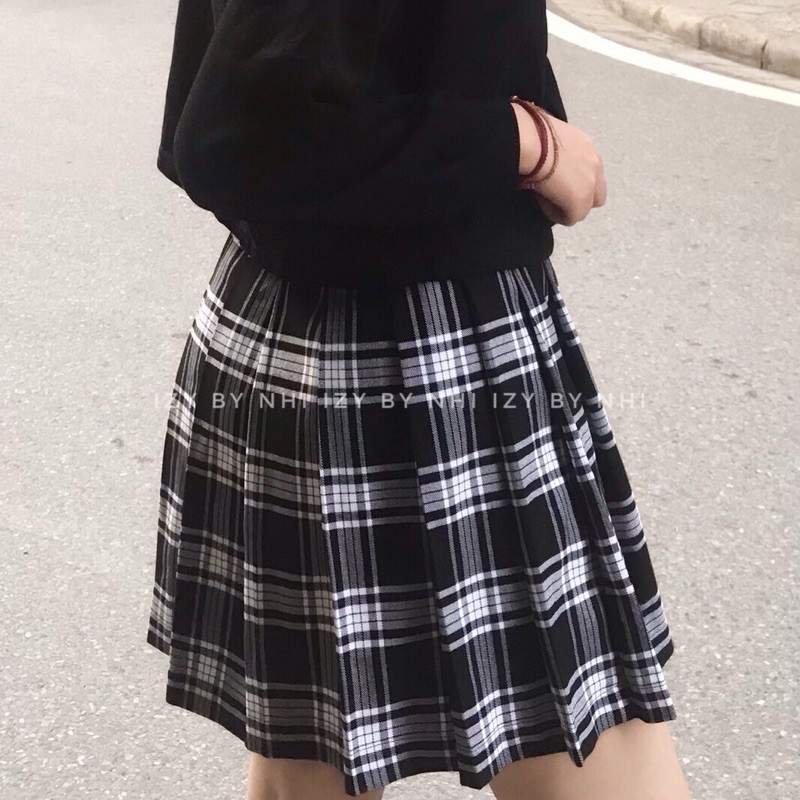 CHÂN VÁY KẺ XẾP LY BIGSIZE SIÊU CUTE - IZYBYNHI | BigBuy360 - bigbuy360.vn