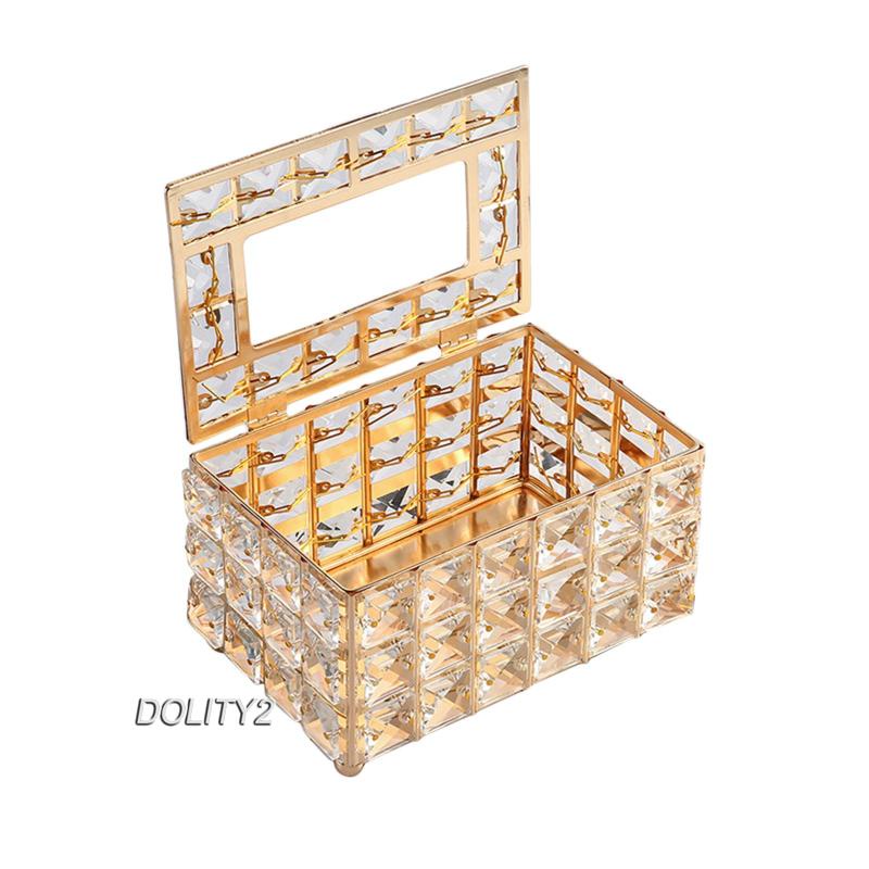 Vỏ Bọc Hộp Đựng Khăn Giấy Đính Pha Lê Trang Nhã Dành Cho Phòng Ngủ / Phòng Khách