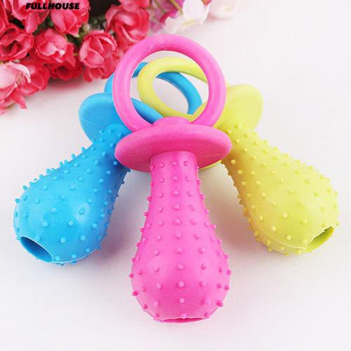 💎♥ Bite Resistant Bell Shape Rubber Pacifier Pet Dog Molar Chew Training Toy