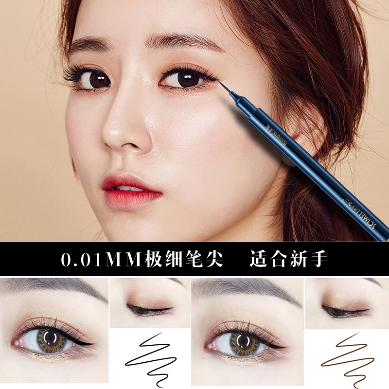 Bút kẻ mắt dạng lỏng đầu siêu nhỏ 0.01mm lâu trôi chống thấm nước nhanh khô cho người mới bắt đầu