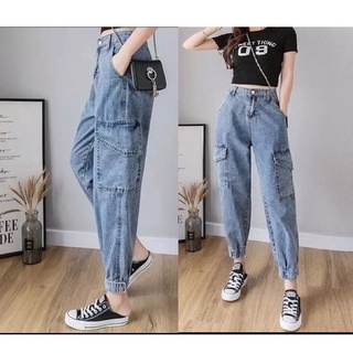 Quần Jogger nữ túi hộp ống bo