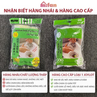 100 Túi Lọc Rác Bồn Rửa Chén Bát  - Túi Lưới Vải Tự Phân Huỷ Có Chun Miệng Túi - Siêu Rẻ