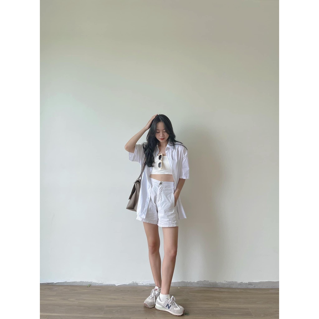 [SẴN/VIDEO] ÁO SƠ MI CỘC TAY NHIỀU MÀU SẮC CHẤT THÔ NẾN SIÊU ĐẸP