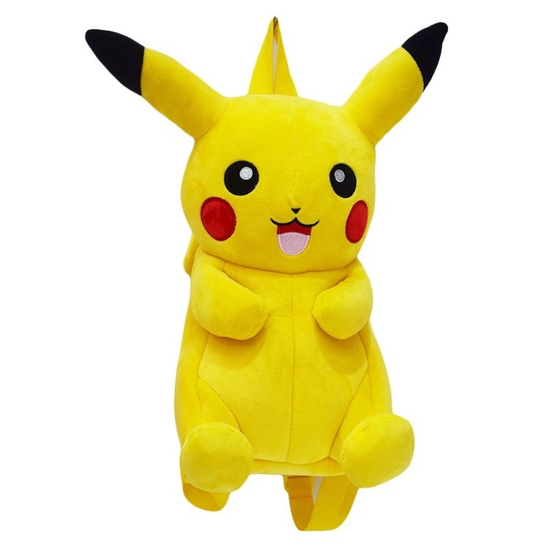 Balo Đi Học Hình Pikachu Nhồi Bông Dễ Thương Cho Bé