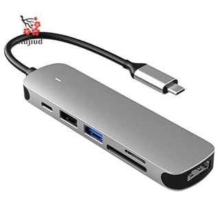 Bộ chia cổng usb c 6 trong 1 cho macbook pro huawei mate 30 pro usb-c 3.0