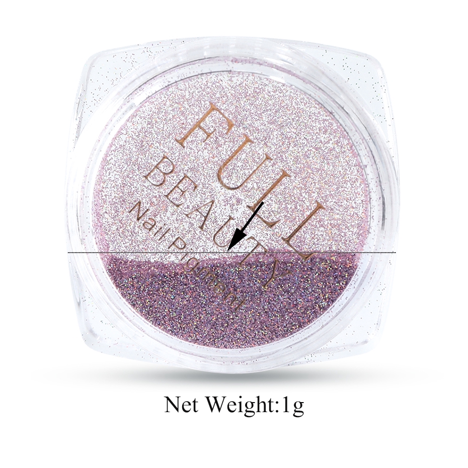 Bột nhúng trang điểm móng tay màu nhũ lấp lánh ánh crôm bạc lập thể nhiều màu tùy chọn